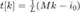 $t[k] = \frac{1}{L}(Mk-i_0)$