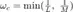 $~\omega_c=\min(\frac{1}{L},~\frac{1}{M})~$