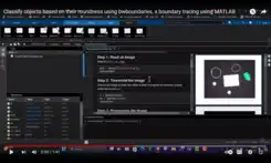 Object Classification Based on Roundness using Boundary Tracing
