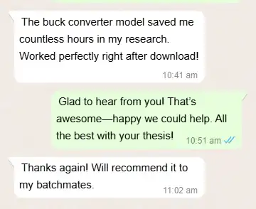 WhatsApp review screenshot