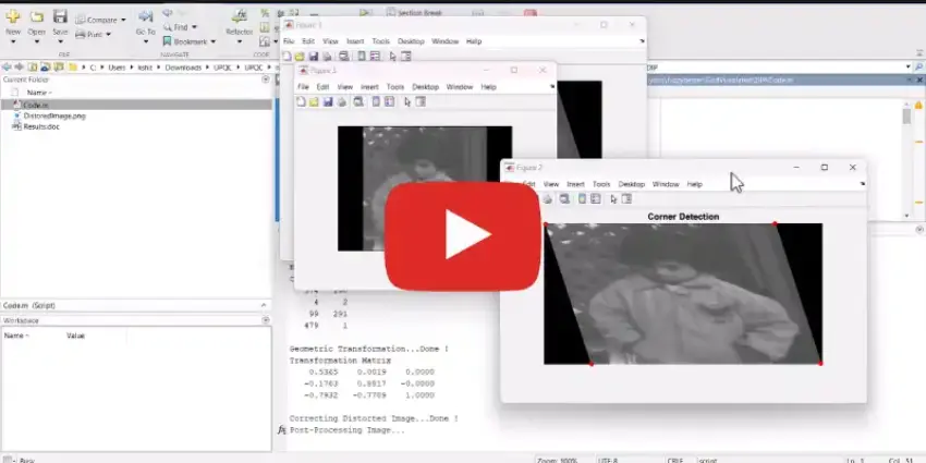 Digital Image Processing: Distortion Correction using MATLAB