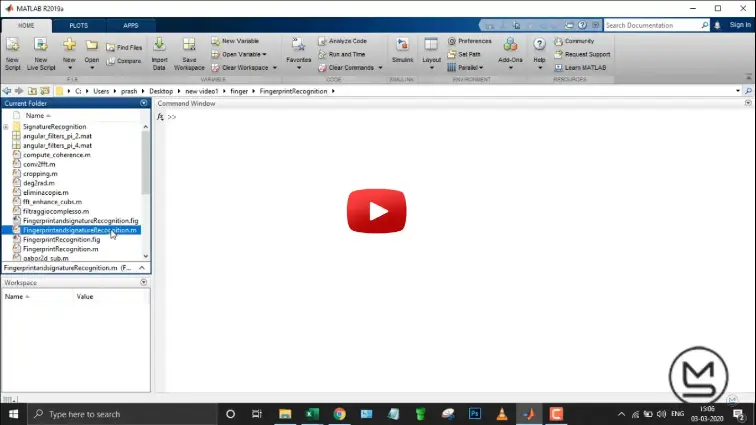 finger and signature recognition system in matlab