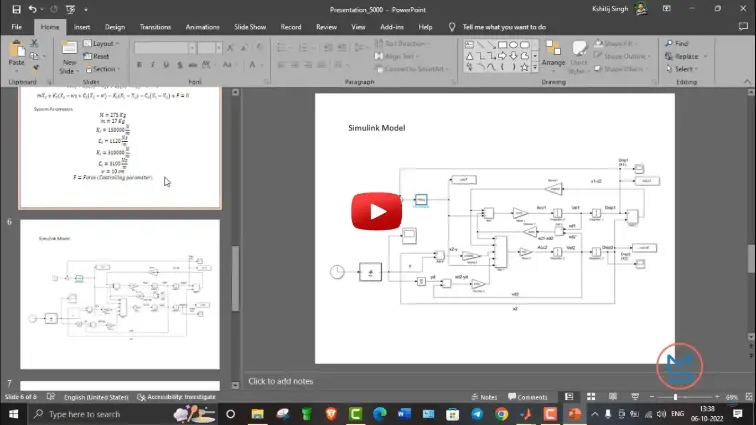 quarter car simulation using matlab