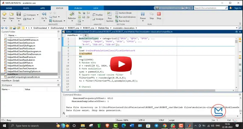 wireless cmmunication project modulation classification using deep learning